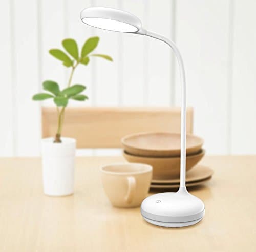 Abbits LED Desk Lamp , USB , Built in Rechargable Lithium Battery, Table Lamp , Energy Saving , Eye Protection , Dimmer , Touch Control, 4.5W