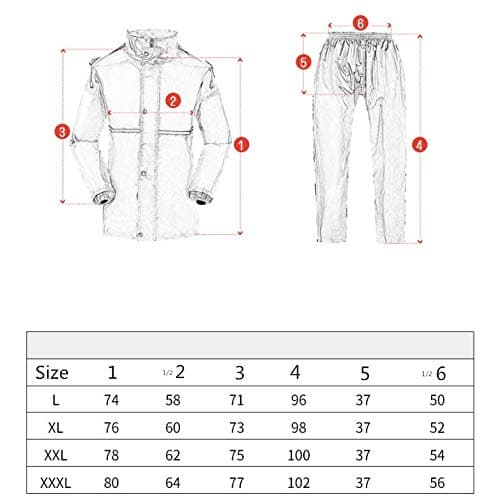 Water Resistant Raincoat Waterproof Rain Jacket and Pant,Raincoat Hooded Poncho Suit Motorcycle Rain Coat Pants Set Protective Gear for Work Outdoor Activity (Color : Green, Size : XXXL)