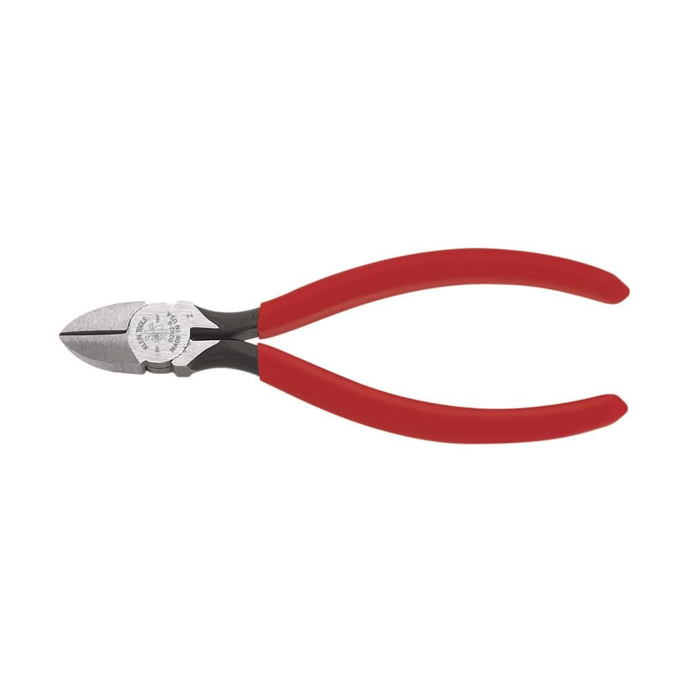 D202-6 Pliers, Diagonal Cutting Pliers with Tapered Nose, Induction Hardened Knives and Hot Riveted Joint, 6-Inch