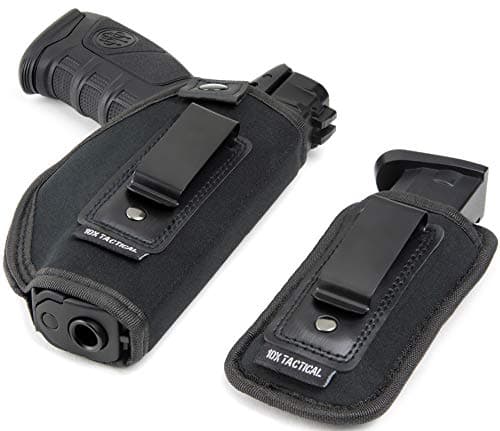 Ultimate Concealed Carry IWB Gun Holsters w/ Mag Holster | Men & Women | |Inside Waist Belt Holster | Fits Most Pistols Glock 17 19 - 26 S&W M P Shield 9mm, XDS, 1911 & More | Appendix, Shoulder, Hip