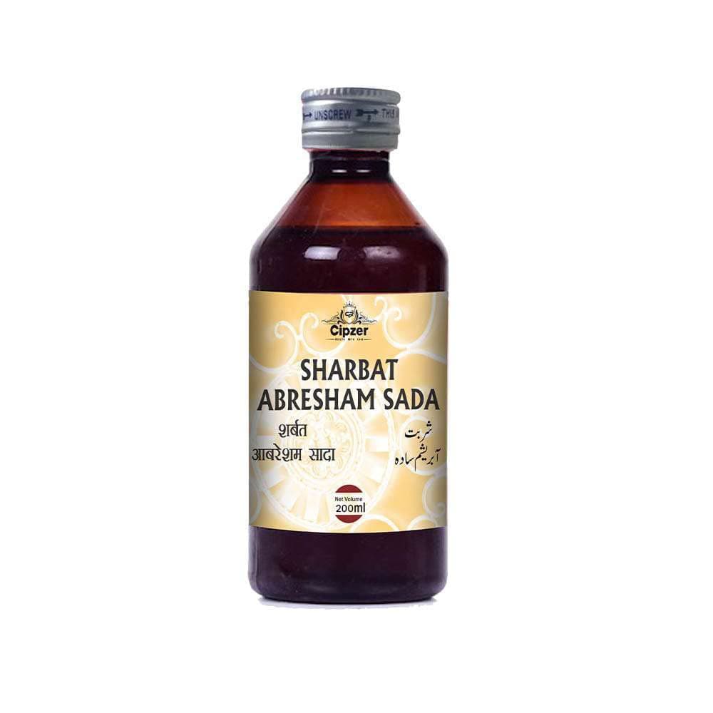 Cipzer Sharbat Abresham Sada-Unique Unani preparation for heart and brain-200 ML