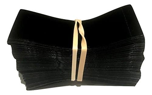 66 x 25 mm Black Perforated Shrink Band for Growler Bottles, Pharmaceutical Bottles, Gallon Jugs, Honey Bottles, and More. [Compatible Diameter Range: 32 mm – 38 mm] Pack of 250