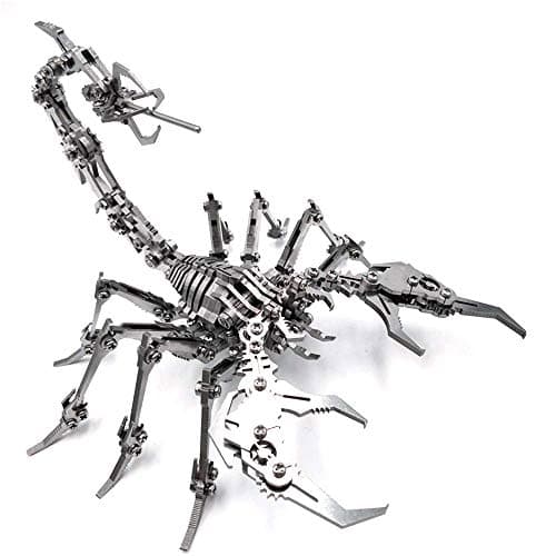 Childrens Building Blocks Steel Warcraft Scorpion King 3D Full Metal Stainless Steel DIY Assembled Detachable Model Puzzle Ornaments