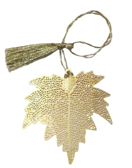 Shree Enterprises Bookmark (1) Leaf in Brass Metal & (2) Owl in Brass Metal, Premium Design, Golden Finish | Unique Bookmark for Reading Enthusiasts and Gifting