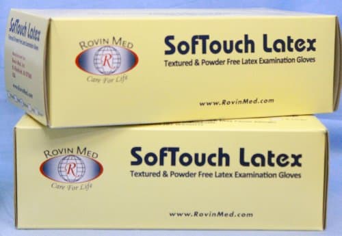 SofTouch Latex Exam Glove, Powder Free, MD, 100/Box