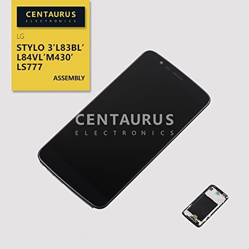 Replacement for LG Stylo 3 LS777 L83BL L84VL M430 5.7 inch LCD Display Touch Screen Digitizer Panel Assembly with Bezel Frame Part Repair Black (Not Fit LG Stylo 3 Plus)