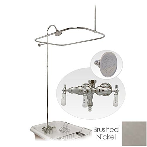 Randolph Morris Clawfoot Tub Shower Enclosure with Downspout Faucet