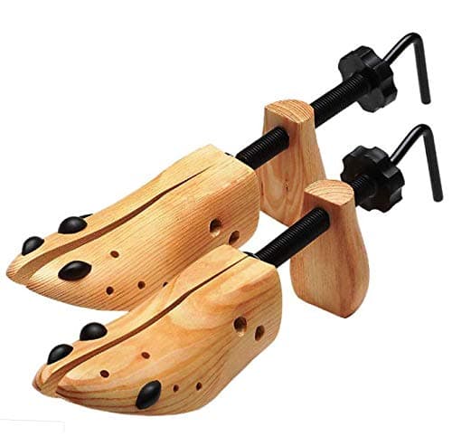 Swvzwy One Pair 2-Way Wooden Adjustable Shoe Stretcher for Men Women Size 9-13 BS US - RK133
