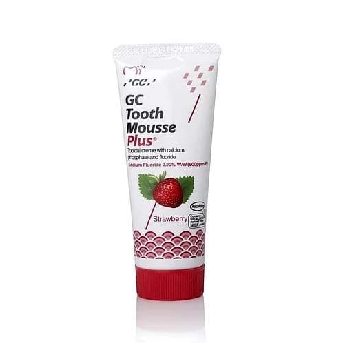 GC Tooth Mousse Plus Sugar Free with Extra Milk Protein for Teeth Strawberry Flavor