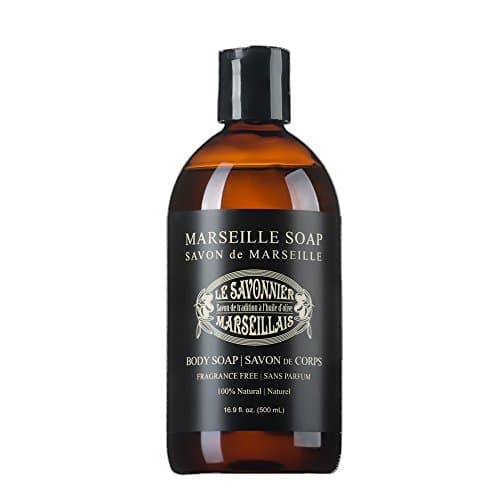 LSM Soaps Le Savonnier Marseillais Fragrance-Free Liquid Body Soap, 16.9 Fluid Ounce