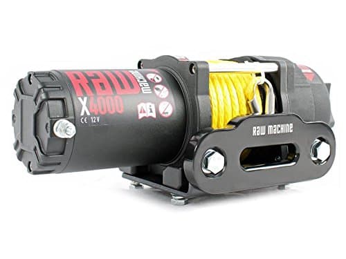 Rawmachine Winch X4000 1.8T 12 V Plastic Cord Quad ATV