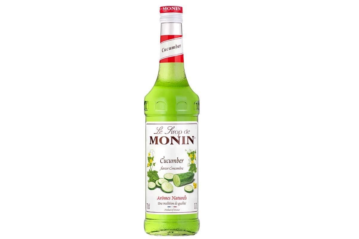 MONIN Premium Cucumber Syrup 700ml for Cocktails and Mocktails. Vegan-Friendly, Allergen-Free, 100% Natural Flavours