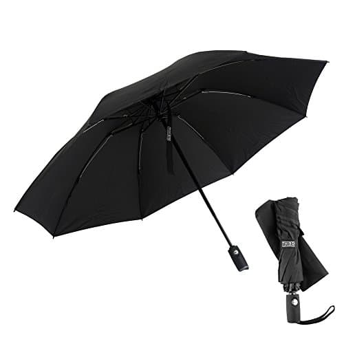 Third Floor Umbrellas – 46 Inch Automatic Open and Close Inverted Umbrella – Compact Reverse Umbrella Windproof – Big Lightweight Upside Down UV Travel Umbrella
