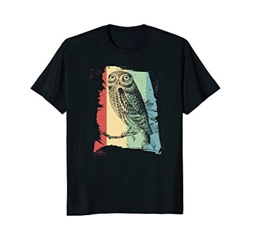 OWL Tee Shirt for Adults Retro Vintage Drake Style T Shirts