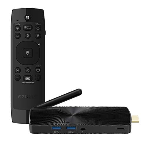 Azulle Access3 Fanless Mini PC Stick 4GB/64GB with Lynk Remote - Business & Home Portable Computer Wifi, Bluetooth, Windows 10 Pro & Ethernet