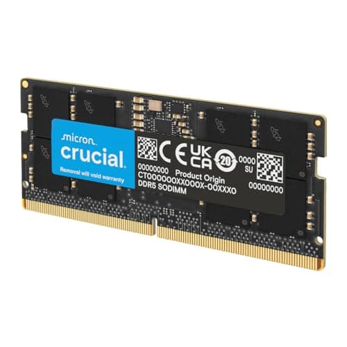 Crucial DRAM 12GB DDR5 5600MHz (or 5200MHz or 4800MHz) Laptop Memory CT12G56C46S5