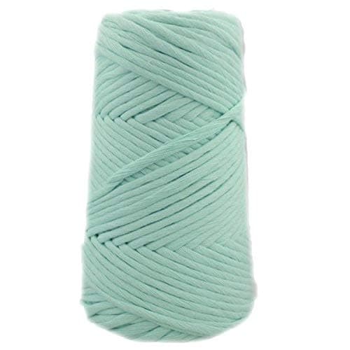 GANXXET Organic Combed Cotton Cone 4MM - Weaving Cotton Cone, Crochet Cotton Cone, Macrame Cotton Cone (Aqua Blue)