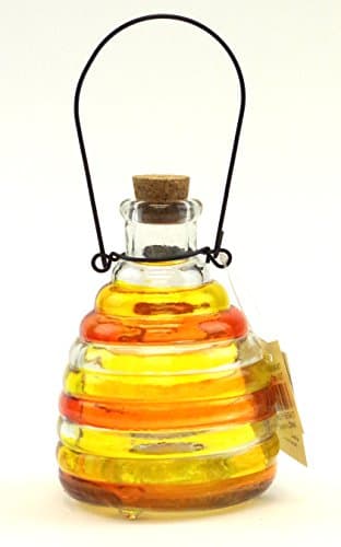Wasp Trap , Colorful Glass No Pesticide Wasp, Hornet, Yellow Jacket Trap(Orange & Yellow)