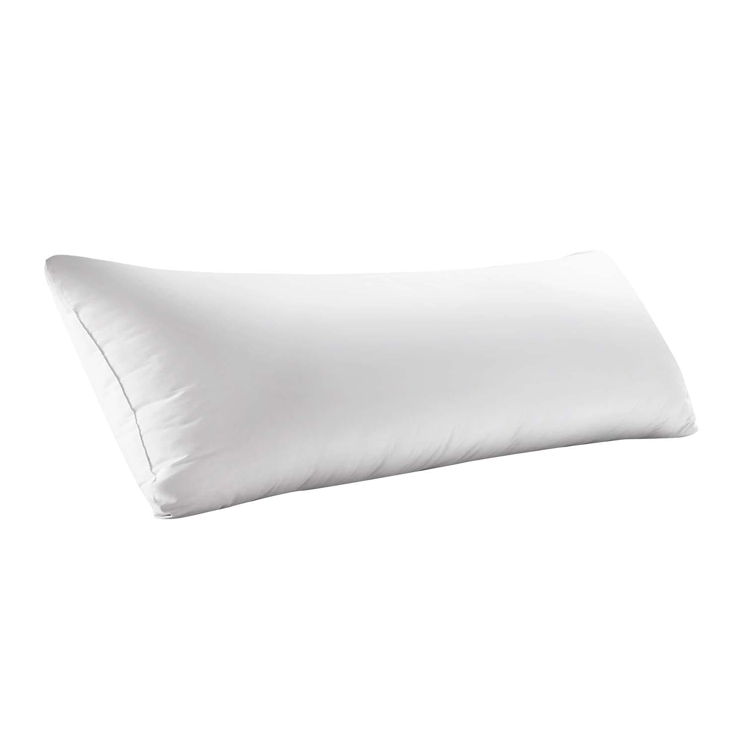 WhatsBeddingFull Body Pillow Insert - Body Pillows for Adults - Breathable Long Side Pillow for Sleeping - White Insert