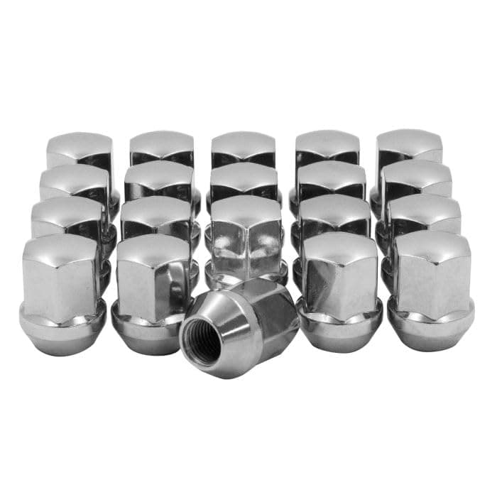 20 Pcs M14x1.5 14x1.5 OEM Style Lug Nuts 6509873AA ｜ 611-331 ｜ 6509-873AA 1.40" Long Chrome 7/8" Hex Fits Chevy 2010+ Camaro ｜ Dodge 2006+ Charger ｜ 2008+ Challenger