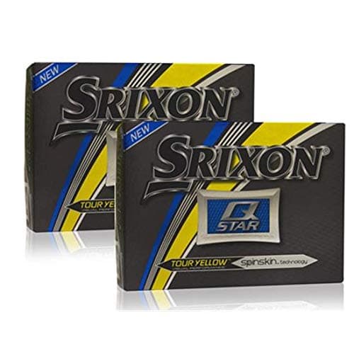 Srixon Q-Star Tour Yellow Golf Balls - Double Dozen