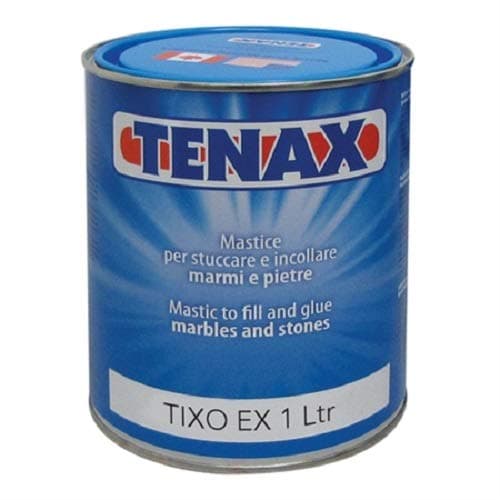FVLFIL Tenax Tixo EX Knife Grade Transparent - 1 Liter. for Granite, Marble, Engineered Stone, Quartz, Quartzite, Stone