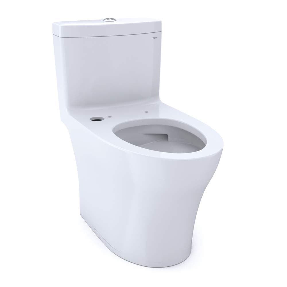 TOTO CST646CEMFGAT40#01 Aquia IV 1-Piece Elongated Dual Flush 1.28 & 0.8 GPF WASHLET+ & Auto Flush Ready Toilet w/CEFIONTECT (Cotton White)