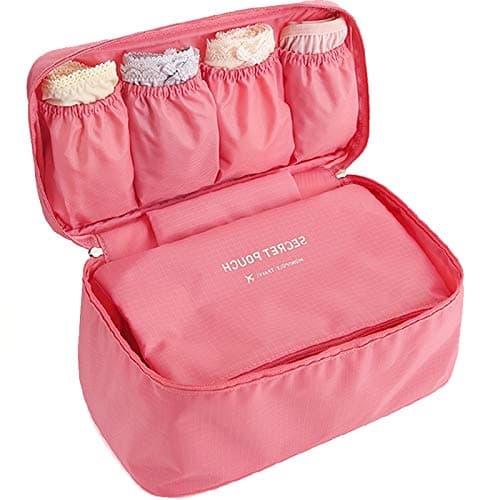 SVk Dream Travel Women's Storage Bag for Underwear Clothes Lingerie Cosmetic Pouch Suitcase Case Underwear Tote Bra Case Bra Organizer Multi Color