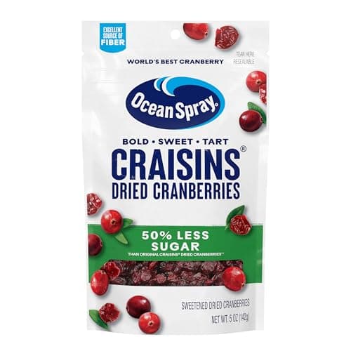 Craisins Reduced Sugar Dried Cranberries, 5 Ounce