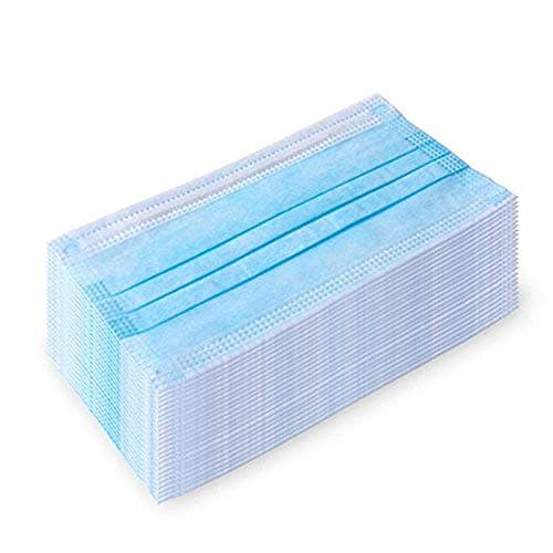 Face Mask Professional Disposable Earloop Medical Face Masks For Dust, Germ Protection, And Personal Health (50 Masks, Blue)