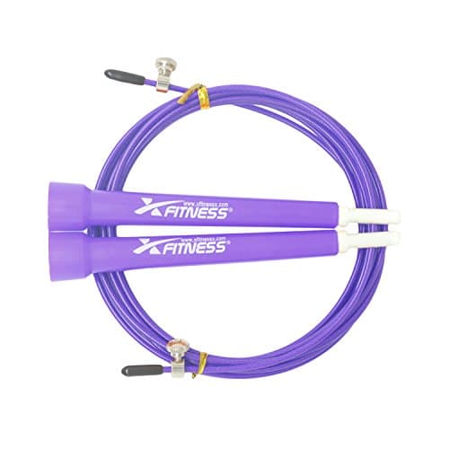 xFitness Speed Wire Jump Rope | 10 Feet Fully Adjustable Premium Fast Speed Wire Cable | 10 Colors | Best for Cross Training, Double Under, MMA, Skipping, Boxing