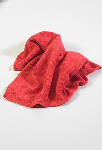 Microfibre Cloth, Premium 300gsm, 40x40cms, 10 Pack Dark Red