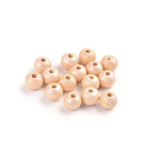Cream Wood Plain Round Beads 8mm Pack of 150+