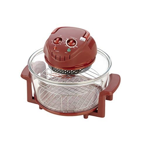 12 Qt. Capacity Halogen Stainless Steel 7 Speed Tabletop Oven, Red by Fagor America