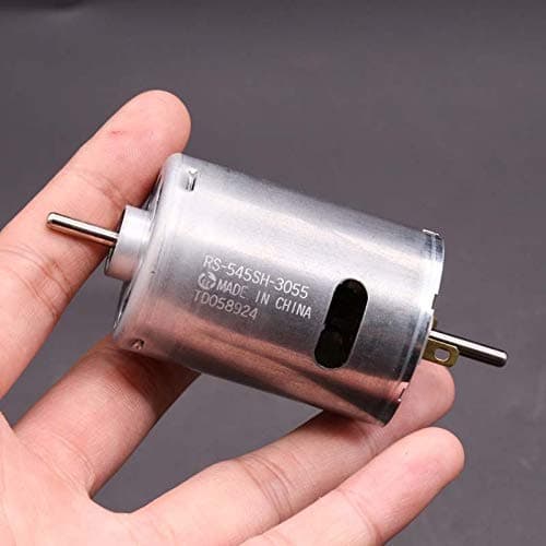 WEI-LUONG Motor Mabuchi 545 DC Motor RS-545SH-3055 Double Output Shaft DC12V-24V 18V 10900RPM Large Torque High Speed Drill Motor DIY