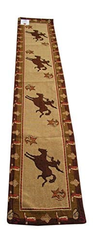 Kinara Cowboy Jacquard Table Runner 13x72 inches RaaKha