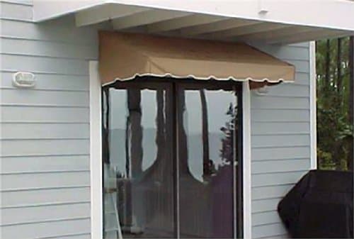 Window Awning or Door Canopy 4' Wide in Sunbrella Awning Canvas - Beige