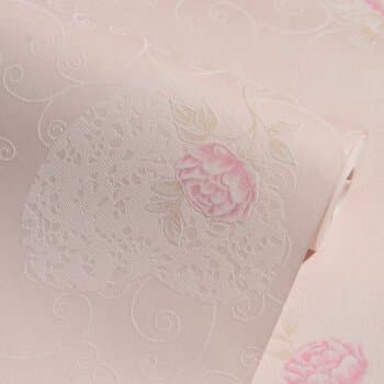 WEGOJK WEGOJK simple European non-woven wallpaper embossing pattern wallpaper 0.53*10m for television background/Bedroom/sofa background/Hotel