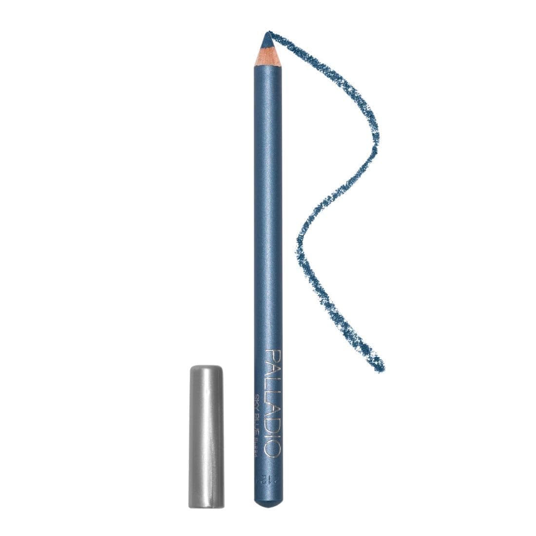 Wooden Eyeliner Pencil, Thin Pencil Shape, Easy Application, Firm yet Smooth Formula, Perfectly Outlined Eyes, Contour and Line, Long Lasting, Rich Pigment, Sky Blue
