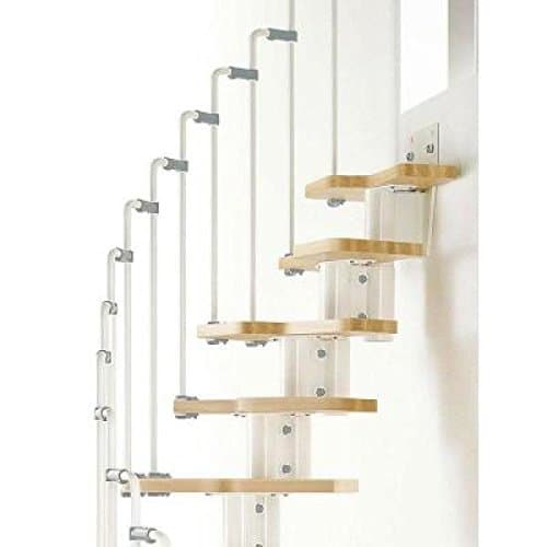 Arke Karina Modular Stairway Kit - WHITE (11 Treads - 82"H - 111"H)