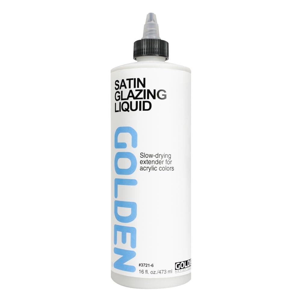 Golden Acryl Med 16 Oz Glaze Liquid Satin