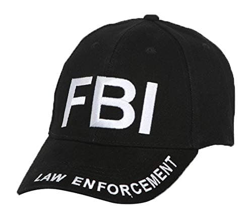 Law Enforcement FBI Brass Buckle Adjustable Hat
