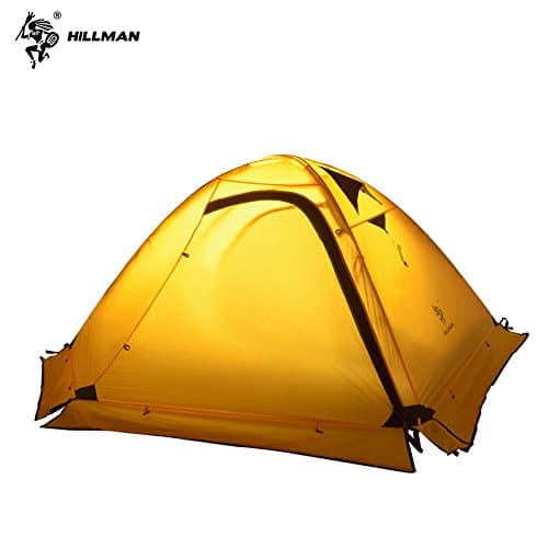 TAOYA Hillman Backpacking Tent, Super Lightweight, 2 Person, 4 Season, 20D Double Layer Silicone,Strong Waterproof 8000mm, Windproof, Anti-Lower Temperature,for Camping Hiking Backpacking
