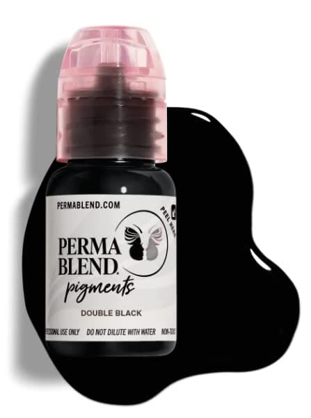Pigments Professional Color For Permanent Makeup Double Black 15ml, Bottle