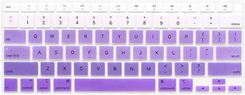 Laprite Premium Ultra Thin Keyboard Cover Protector for MacBook Air 13" A2179, A2337 M1 Chip (Year 2020+) - Gradient Purple