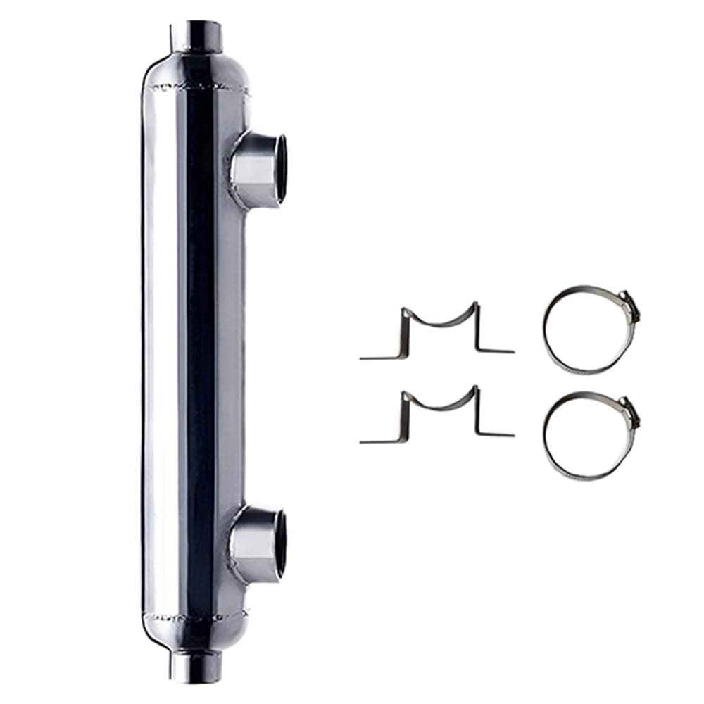 1,200,000 BTU Titanium Salt Water Pool & Spa Heat Exchanger w/Mounts (Same Side Connections)