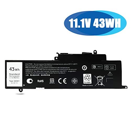 Emaks 4K8YH GK5KY Battery for Dell Inspiron 11 3147/11 3152/13 7000/13 7347/13 7359/13 7352/13 7558 Series,P/N:92NCT 092NCT 04K8YH P20T INS11WD-3108T 3208T 4108T 4208T 4308T,11.1V 43Wh