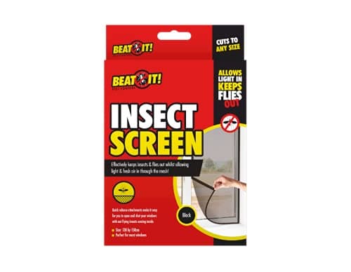 BEAT IT Insect Window Screen Cut to Any Size (Black)