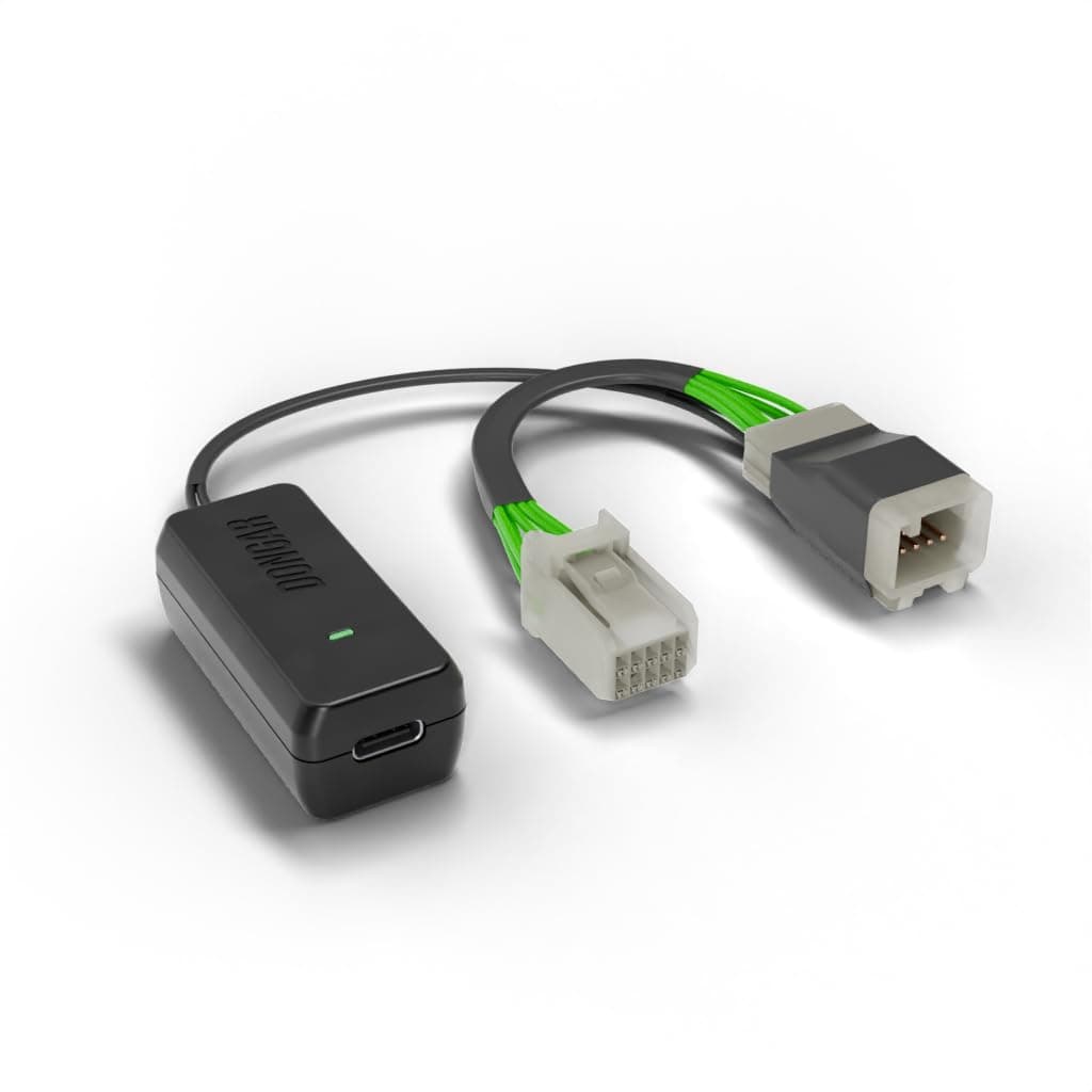 Dashcam Power Adapter (10-pin Type D) for Mopar Vehicles. Compatible with RAM, Charger, Challenger, Grand Cherokee, & More. Connects to Rearview Mirror, Built-in USB Power Source, Easy Install