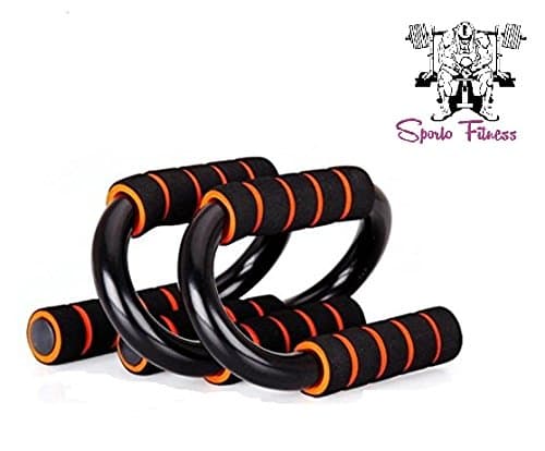 SPORTO FITNESS™ S-Shape Push up Bars Handles Set for Men and Women Workout